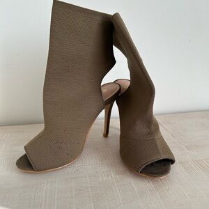 Olive green bootie